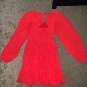 Jessica Simpson Belle Sleeve red dress